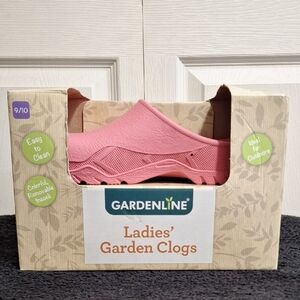 Gardenline Pink Garden Outdoor Clogs-9/10